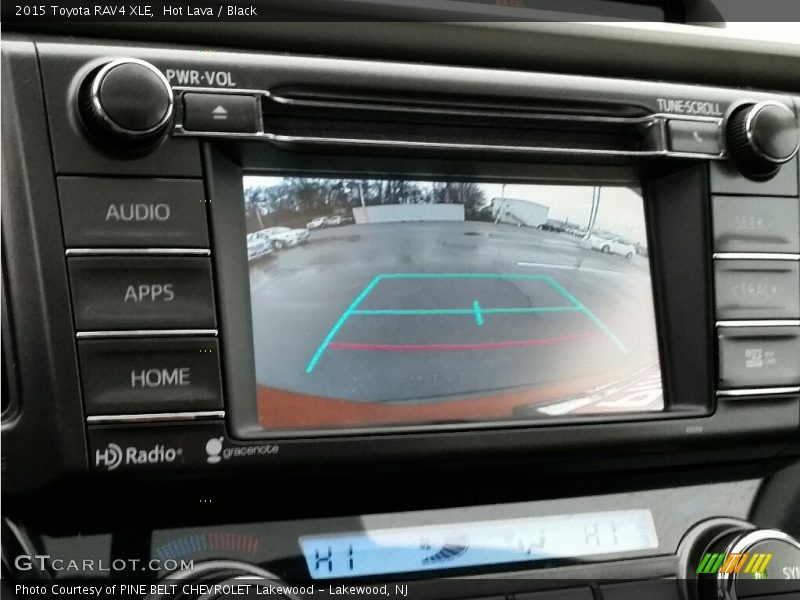 Hot Lava / Black 2015 Toyota RAV4 XLE
