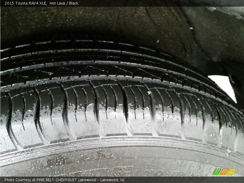 Hot Lava / Black 2015 Toyota RAV4 XLE