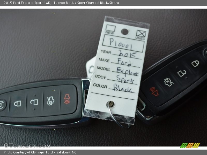 Tuxedo Black / Sport Charcoal Black/Sienna 2015 Ford Explorer Sport 4WD