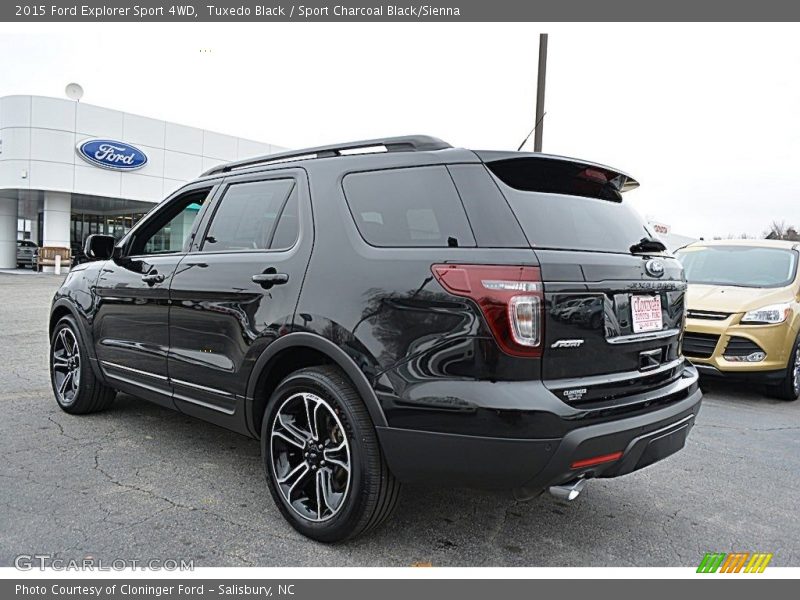 Tuxedo Black / Sport Charcoal Black/Sienna 2015 Ford Explorer Sport 4WD