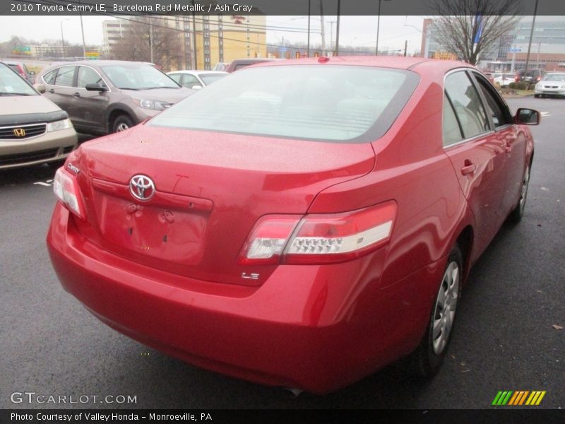 Barcelona Red Metallic / Ash Gray 2010 Toyota Camry LE