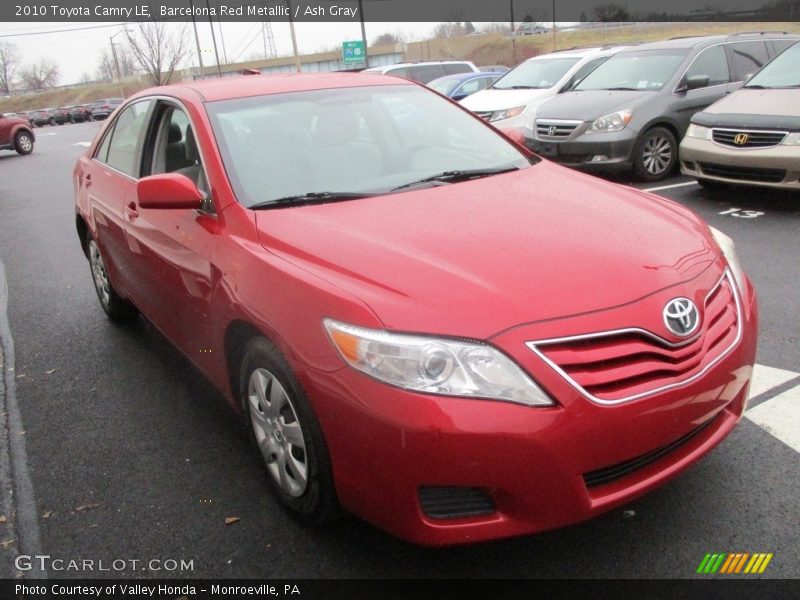 Barcelona Red Metallic / Ash Gray 2010 Toyota Camry LE