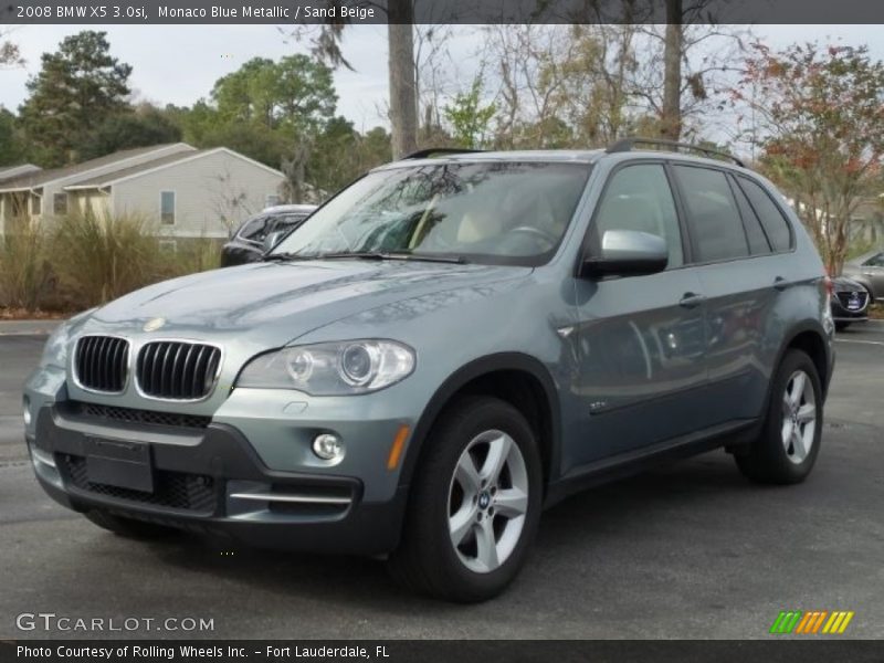 Monaco Blue Metallic / Sand Beige 2008 BMW X5 3.0si