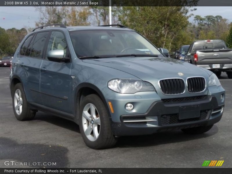 Monaco Blue Metallic / Sand Beige 2008 BMW X5 3.0si