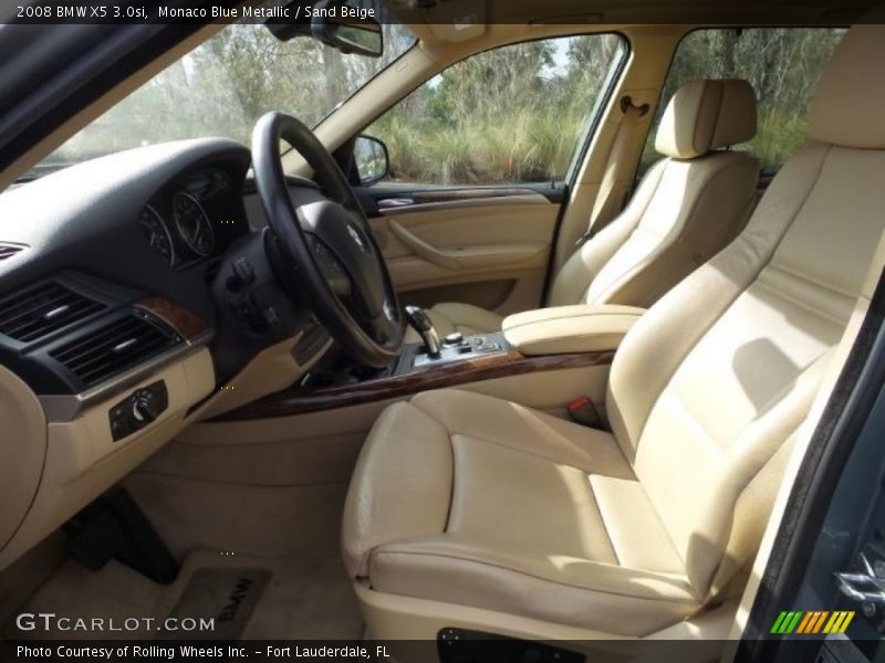 Monaco Blue Metallic / Sand Beige 2008 BMW X5 3.0si