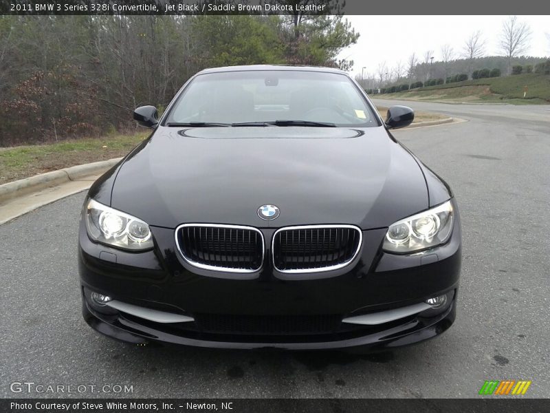 Jet Black / Saddle Brown Dakota Leather 2011 BMW 3 Series 328i Convertible