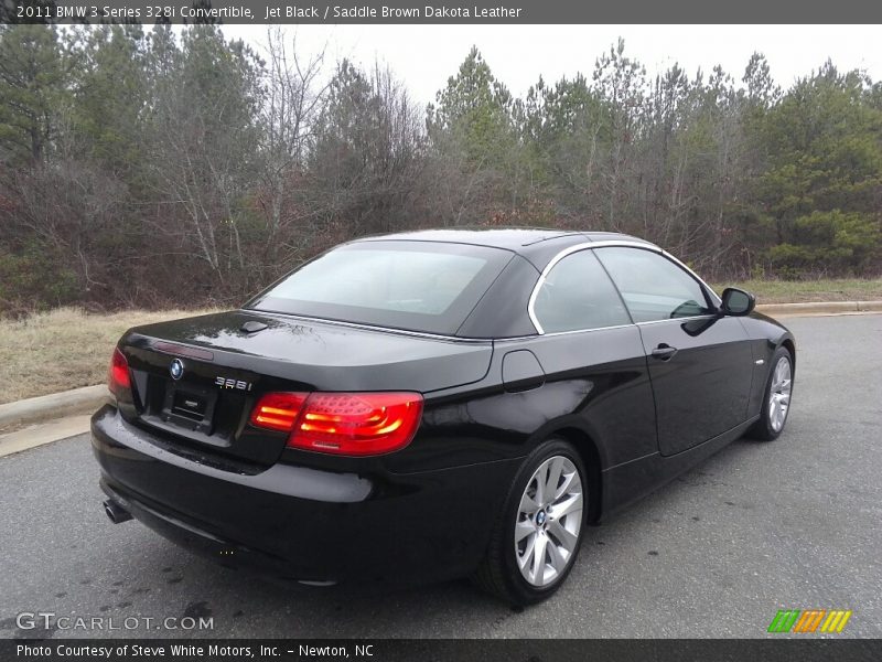 Jet Black / Saddle Brown Dakota Leather 2011 BMW 3 Series 328i Convertible