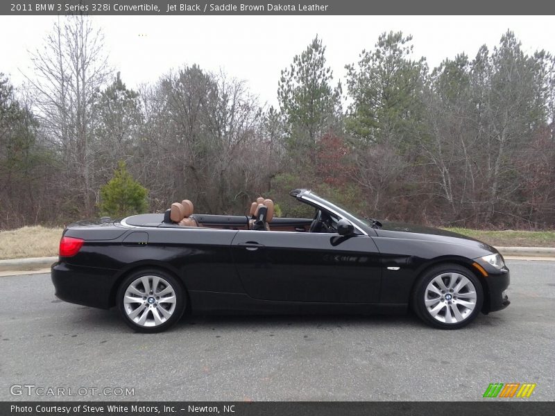 Jet Black / Saddle Brown Dakota Leather 2011 BMW 3 Series 328i Convertible