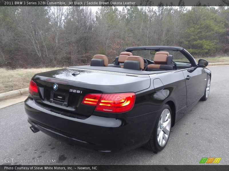 Jet Black / Saddle Brown Dakota Leather 2011 BMW 3 Series 328i Convertible