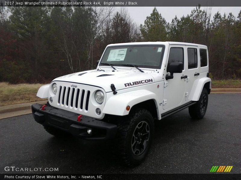 Bright White / Black 2017 Jeep Wrangler Unlimited Rubicon Hard Rock 4x4