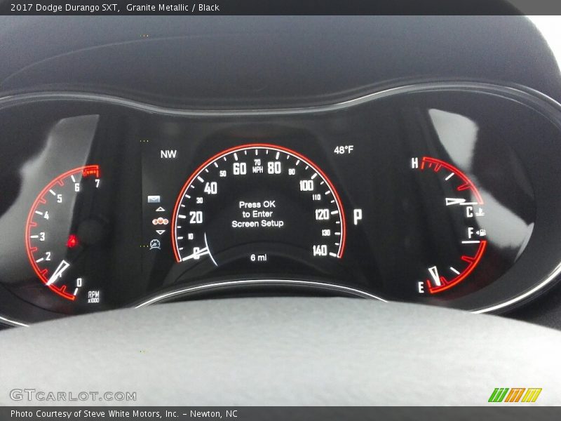 Granite Metallic / Black 2017 Dodge Durango SXT