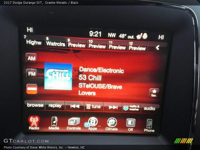 Granite Metallic / Black 2017 Dodge Durango SXT