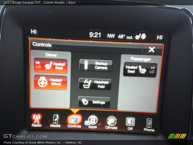 Granite Metallic / Black 2017 Dodge Durango SXT