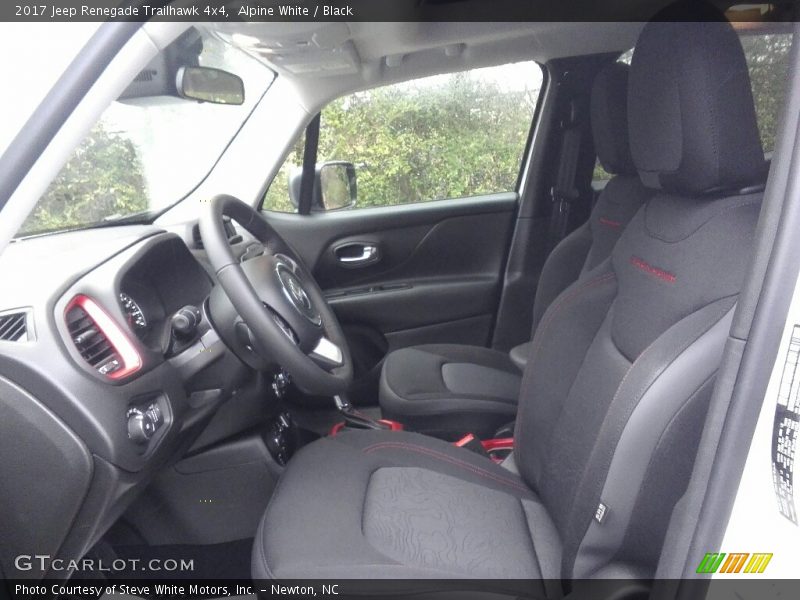 Front Seat of 2017 Renegade Trailhawk 4x4
