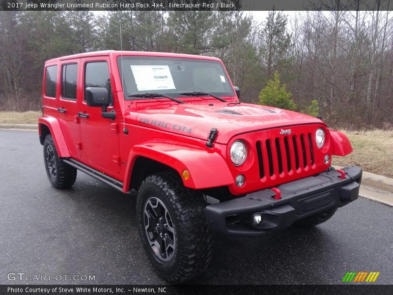 Front 3/4 View of 2017 Wrangler Unlimited Rubicon Hard Rock 4x4