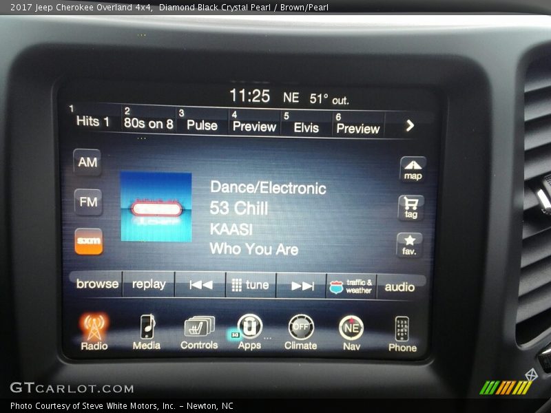 Controls of 2017 Cherokee Overland 4x4