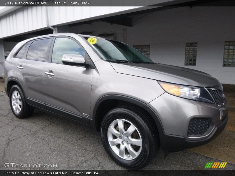 Titanium Silver / Black 2012 Kia Sorento LX AWD