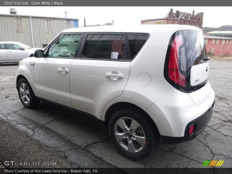 Clear White / Black 2017 Kia Soul