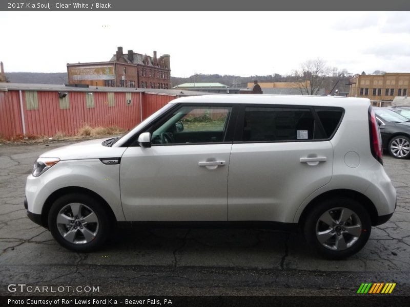 Clear White / Black 2017 Kia Soul