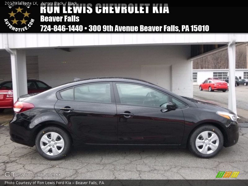 Aurora Black / Black 2017 Kia Forte LX