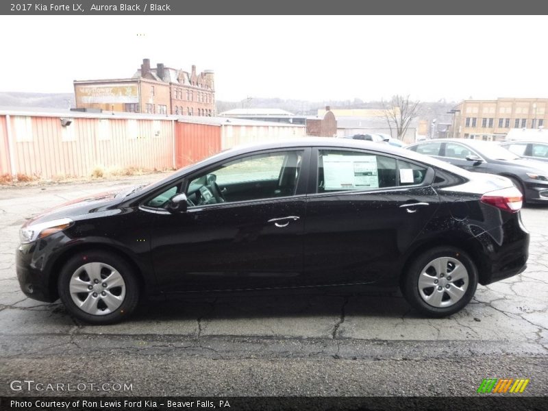 Aurora Black / Black 2017 Kia Forte LX