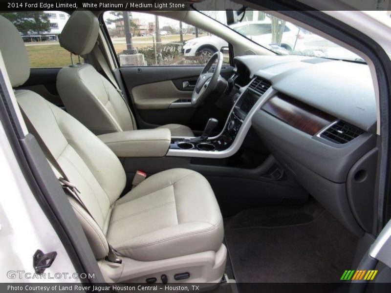 White Platinum / Medium Light Stone 2014 Ford Edge Limited