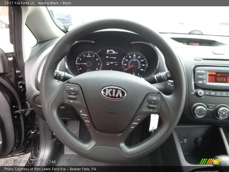 Aurora Black / Black 2017 Kia Forte LX