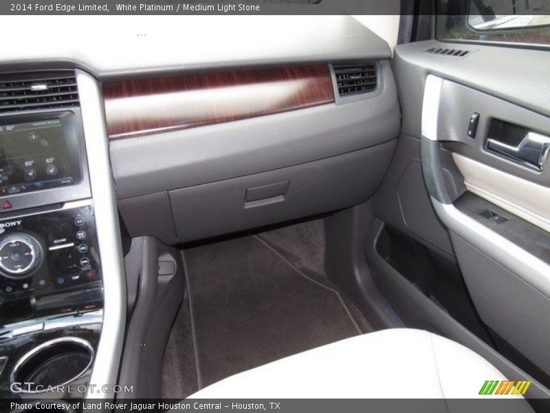 White Platinum / Medium Light Stone 2014 Ford Edge Limited