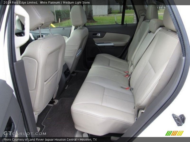 White Platinum / Medium Light Stone 2014 Ford Edge Limited