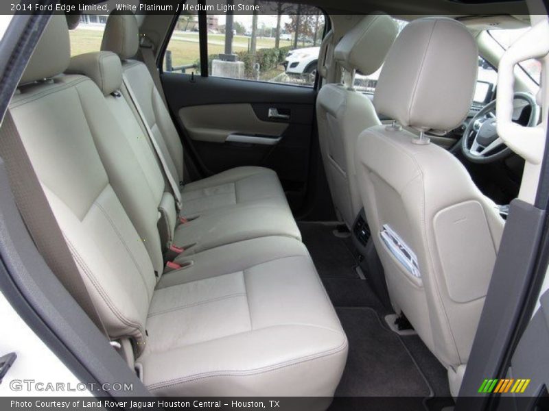 White Platinum / Medium Light Stone 2014 Ford Edge Limited