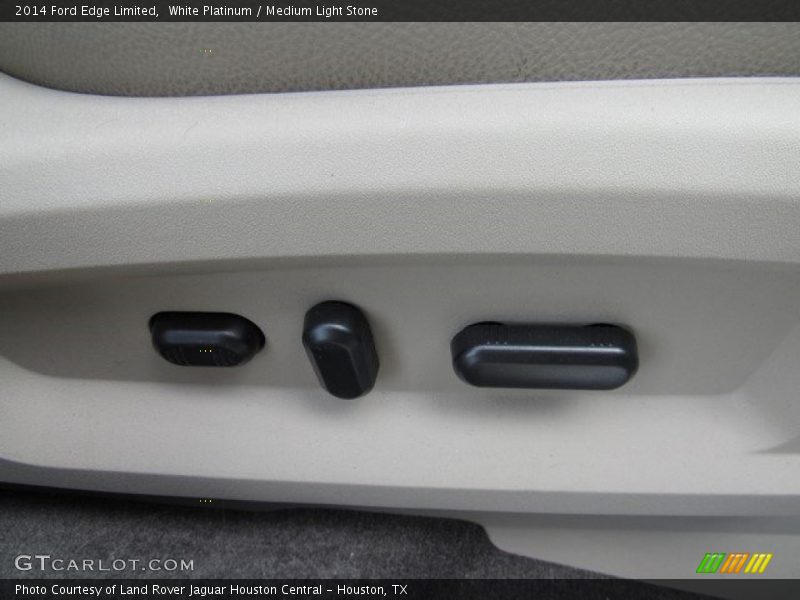 White Platinum / Medium Light Stone 2014 Ford Edge Limited