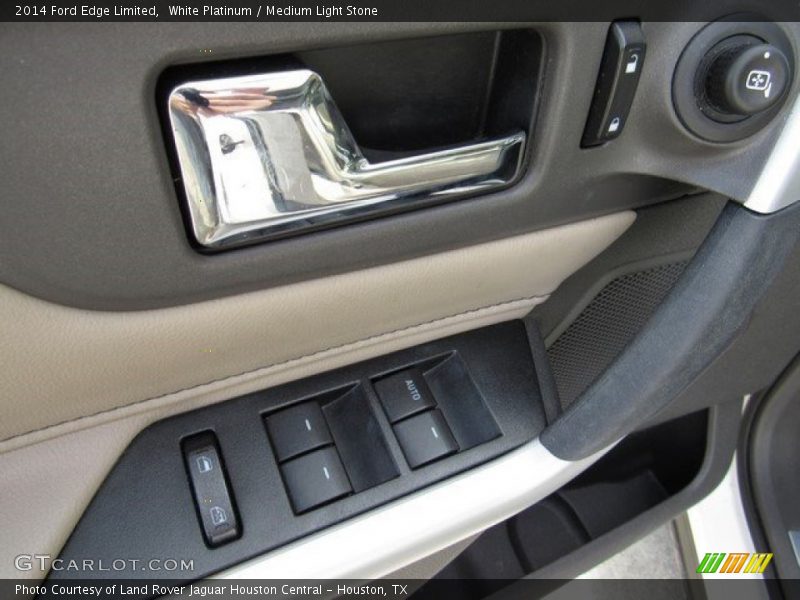White Platinum / Medium Light Stone 2014 Ford Edge Limited