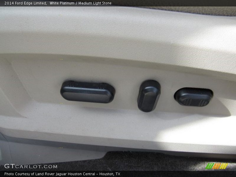 White Platinum / Medium Light Stone 2014 Ford Edge Limited