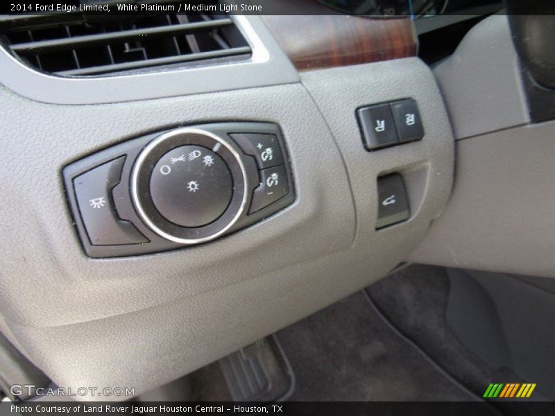 White Platinum / Medium Light Stone 2014 Ford Edge Limited