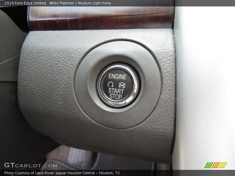 White Platinum / Medium Light Stone 2014 Ford Edge Limited