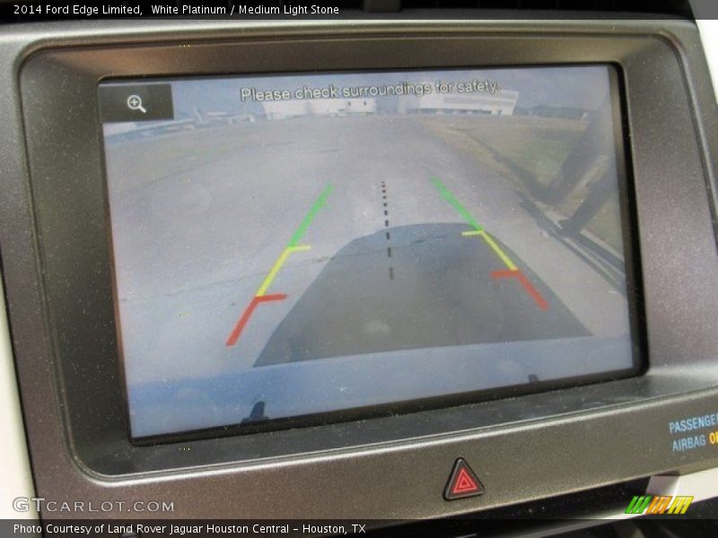 White Platinum / Medium Light Stone 2014 Ford Edge Limited