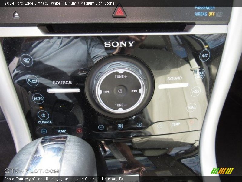 White Platinum / Medium Light Stone 2014 Ford Edge Limited