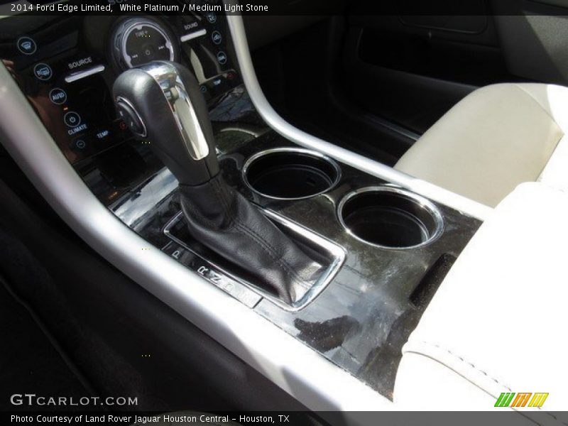 White Platinum / Medium Light Stone 2014 Ford Edge Limited