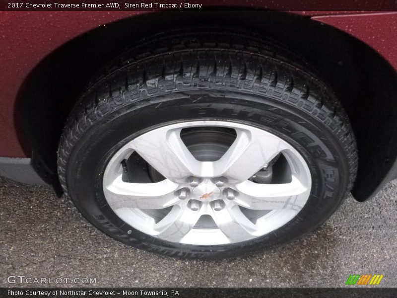 Siren Red Tintcoat / Ebony 2017 Chevrolet Traverse Premier AWD