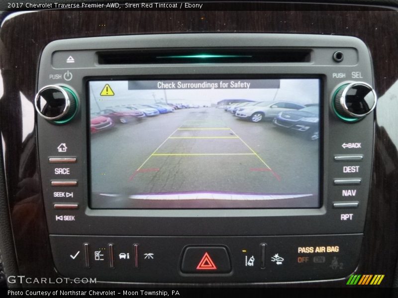 Siren Red Tintcoat / Ebony 2017 Chevrolet Traverse Premier AWD