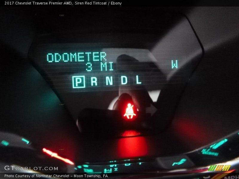 Siren Red Tintcoat / Ebony 2017 Chevrolet Traverse Premier AWD