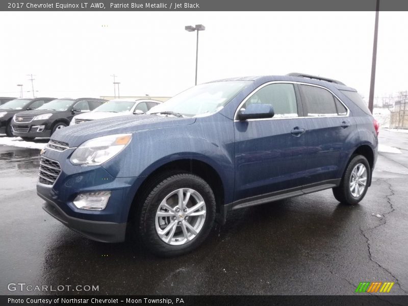 Patriot Blue Metallic / Jet Black 2017 Chevrolet Equinox LT AWD
