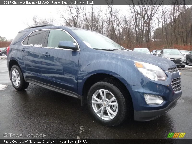 Patriot Blue Metallic / Jet Black 2017 Chevrolet Equinox LT AWD