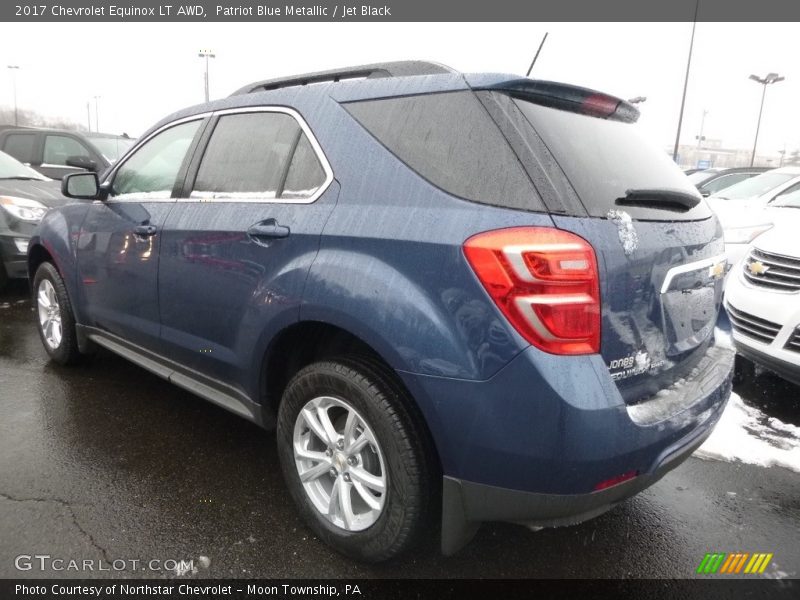 Patriot Blue Metallic / Jet Black 2017 Chevrolet Equinox LT AWD