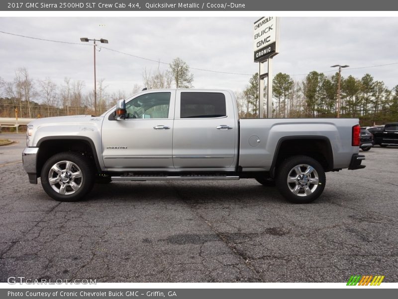Quicksilver Metallic / Cocoa/­Dune 2017 GMC Sierra 2500HD SLT Crew Cab 4x4
