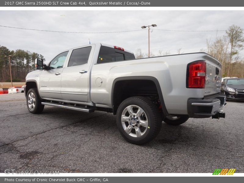 Quicksilver Metallic / Cocoa/­Dune 2017 GMC Sierra 2500HD SLT Crew Cab 4x4