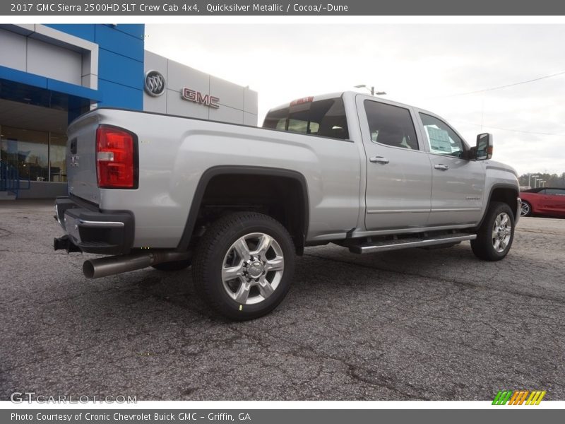Quicksilver Metallic / Cocoa/­Dune 2017 GMC Sierra 2500HD SLT Crew Cab 4x4