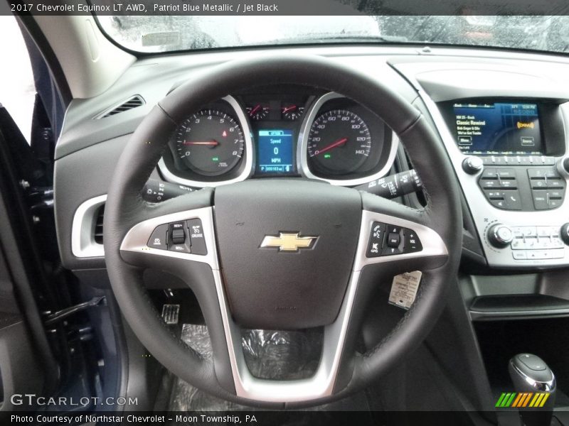 Patriot Blue Metallic / Jet Black 2017 Chevrolet Equinox LT AWD