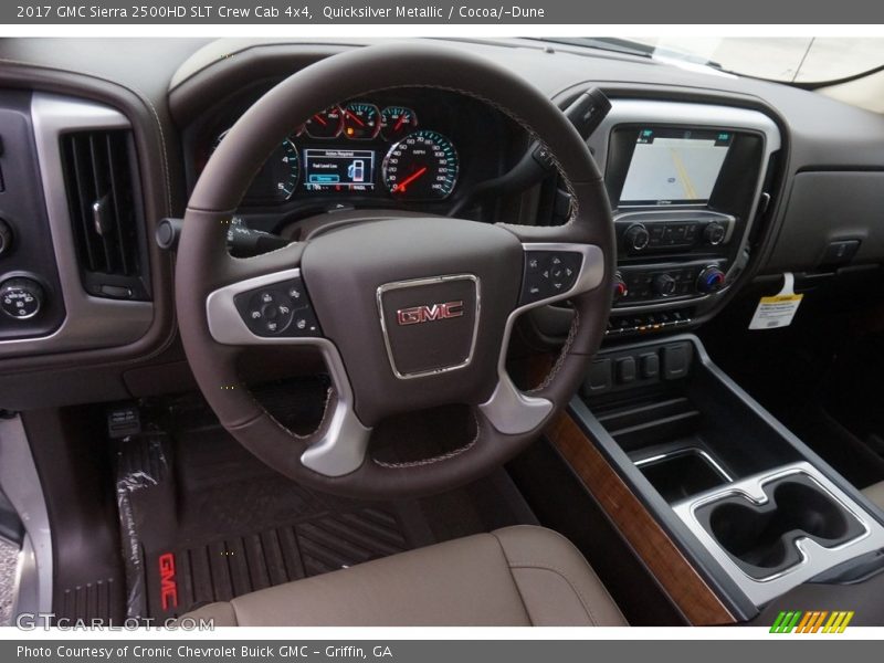 Dashboard of 2017 Sierra 2500HD SLT Crew Cab 4x4