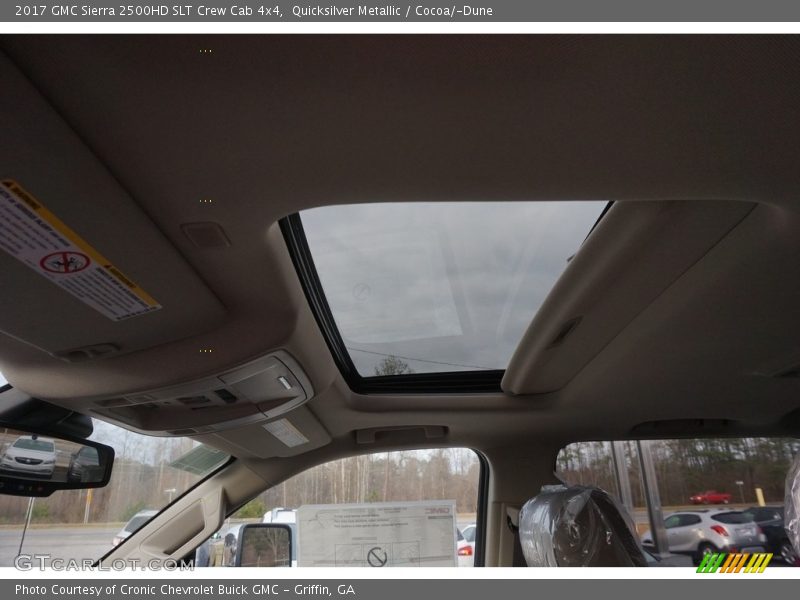 Sunroof of 2017 Sierra 2500HD SLT Crew Cab 4x4